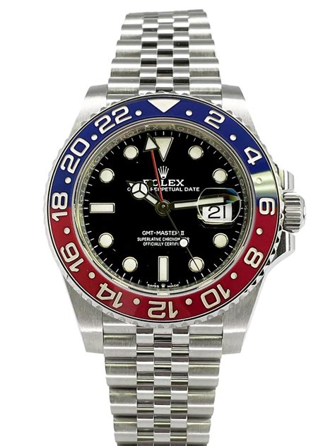 rolex gmt master ii pepsi stainless|Rolex gmt Pepsi bezel.